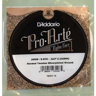 14138 Cuerda 6ª D'Addario Tensión Normal Guitarra Clásica J4506