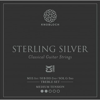 25788 Knobloch Sterling Silver CX Carbon Treble Set Tensión Media 