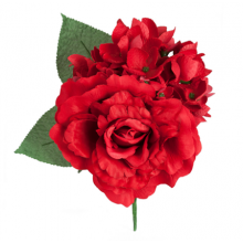 FLOR FLAMENCA RAMILLETE CON ROSA 54765