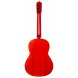 PRUDENCIO SAEZ GUITARRA FLAMENCA MODELO 4 FP rojo brillo (Clavijero Pegheds)  fondo