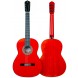 PRUDENCIO SAEZ GUITARRA FLAMENCA MODELO 4 FP rojo brillo (Clavijero Pegheds) 