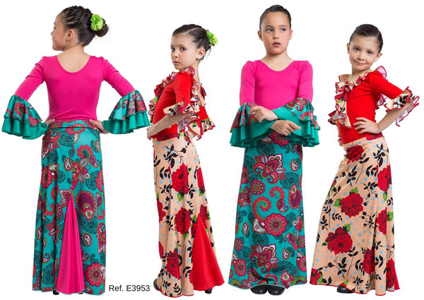 Flamenco printed Skirt E3953