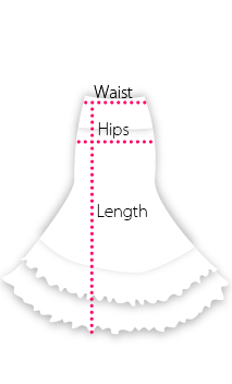 Measurements for skirts